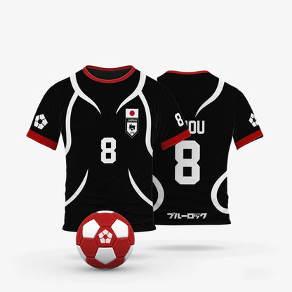 Blue Lock Japan U20 Black Jersey