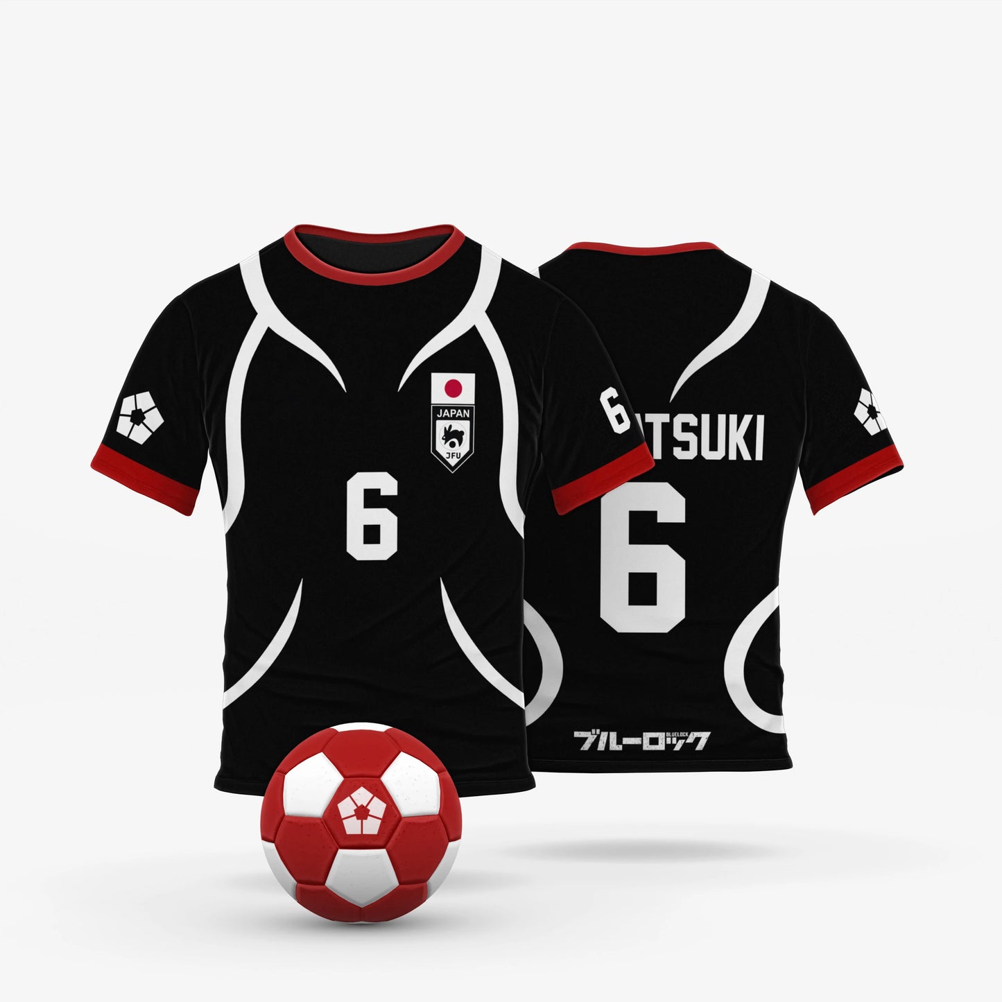 Blue Lock Japan U20 Black Jersey