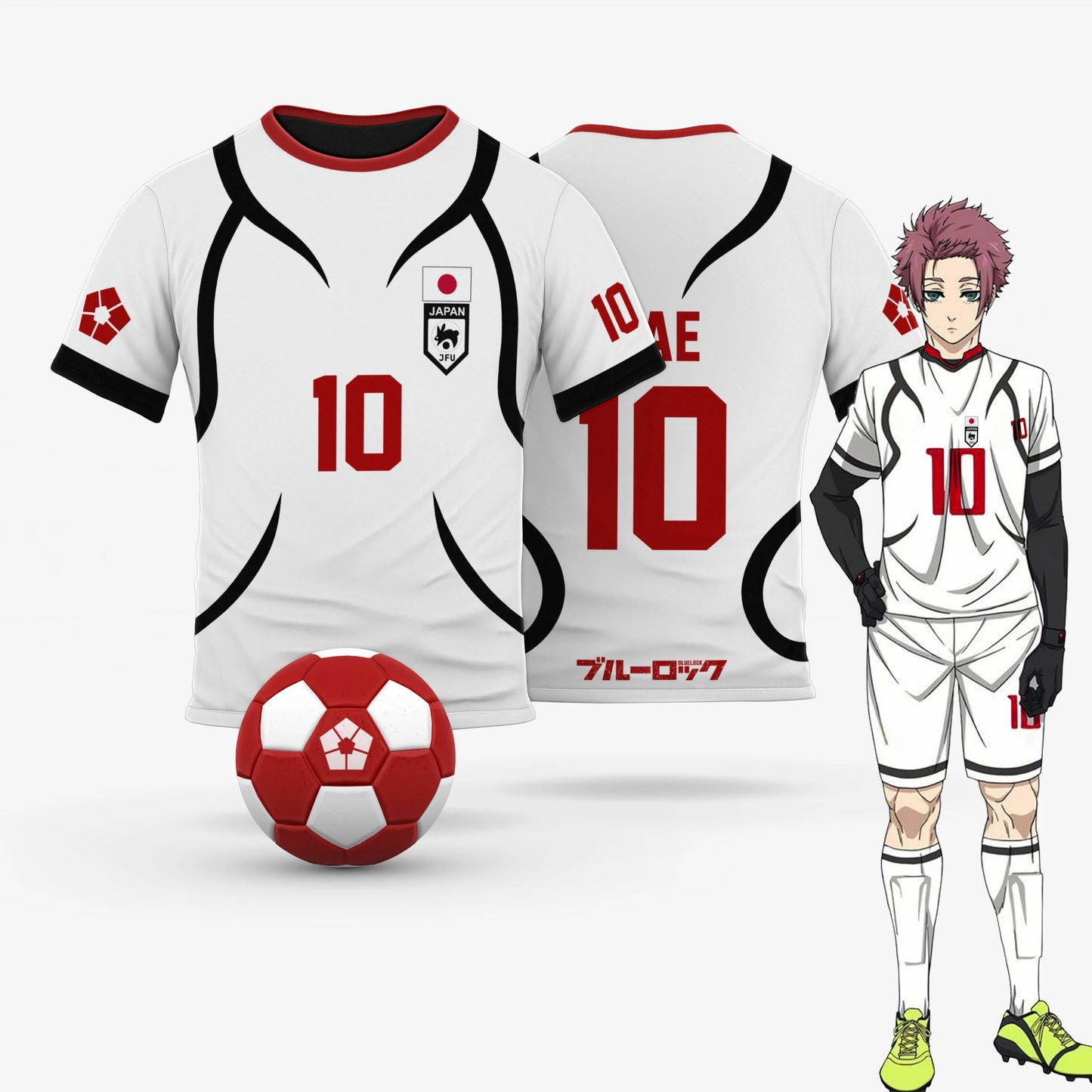 Blue Lock Japan U20 White Jersey