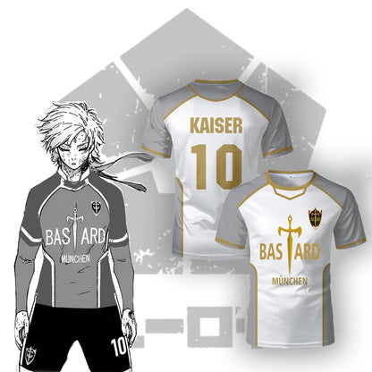 Blue Lock Bastard München Jersey White